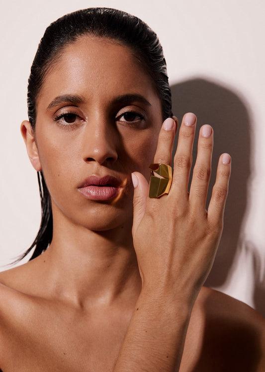 Cubism Ring Gold