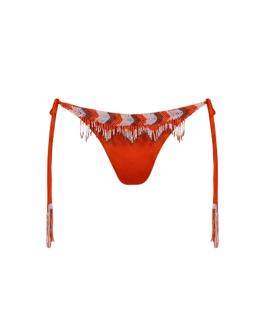 Fringes in Red Bikini