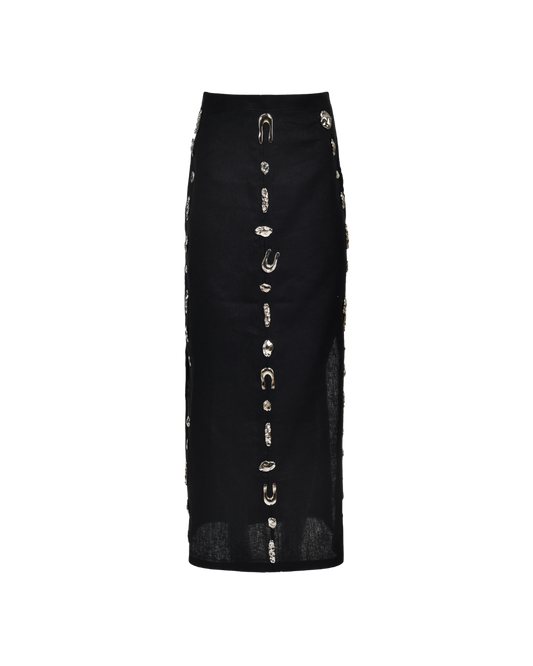 Lia Maxi Skirt Black