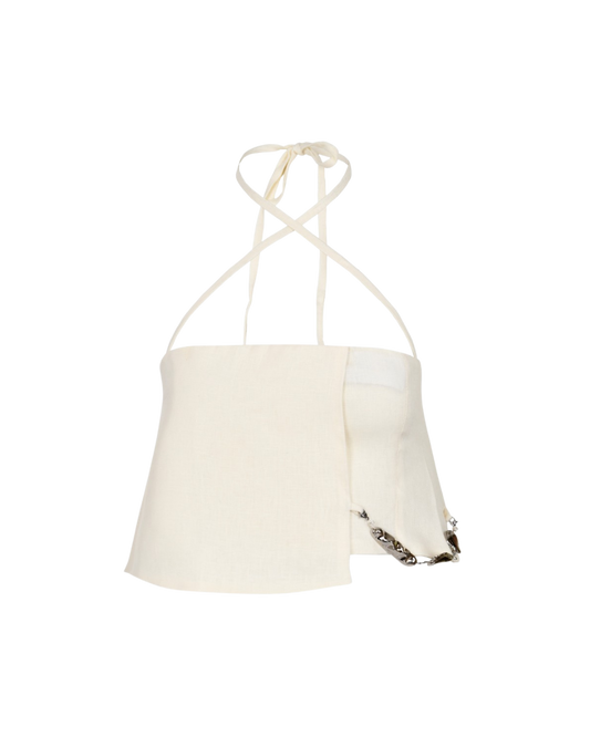 Rhomb Top Ivory