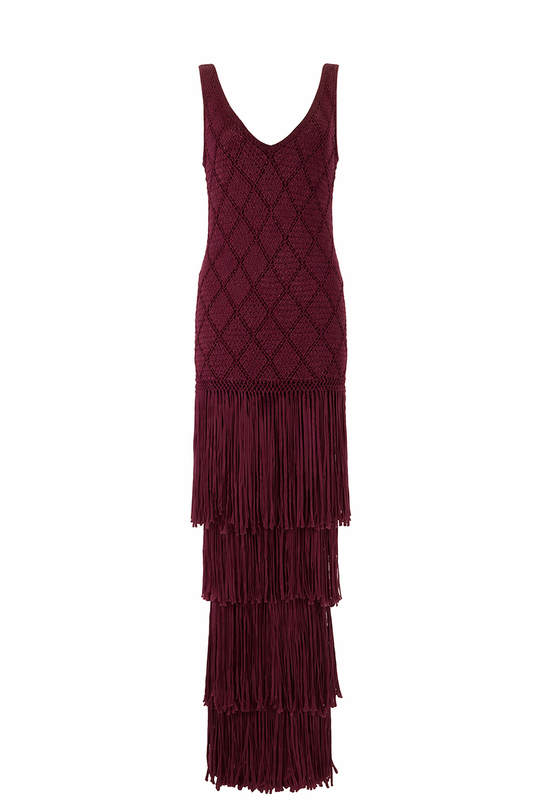 Lyra Dress Burgundy