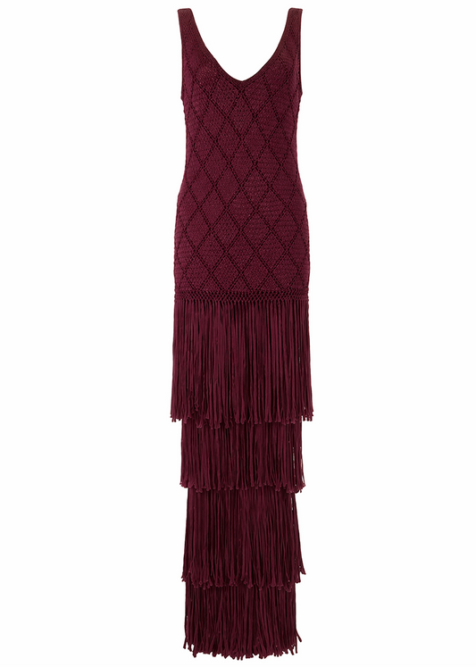 Lyra Dress Burgundy