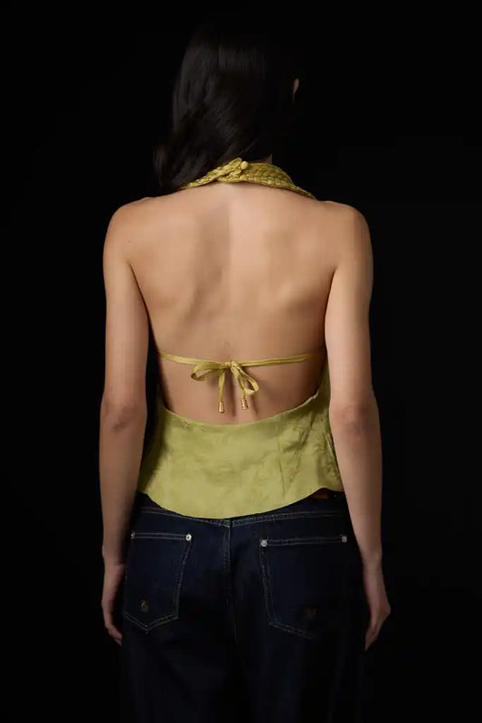 Senda Blouse Lime Green