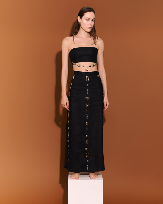 Lia Maxi Skirt Black