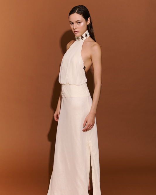 Argenta Maxi Dress Ivory