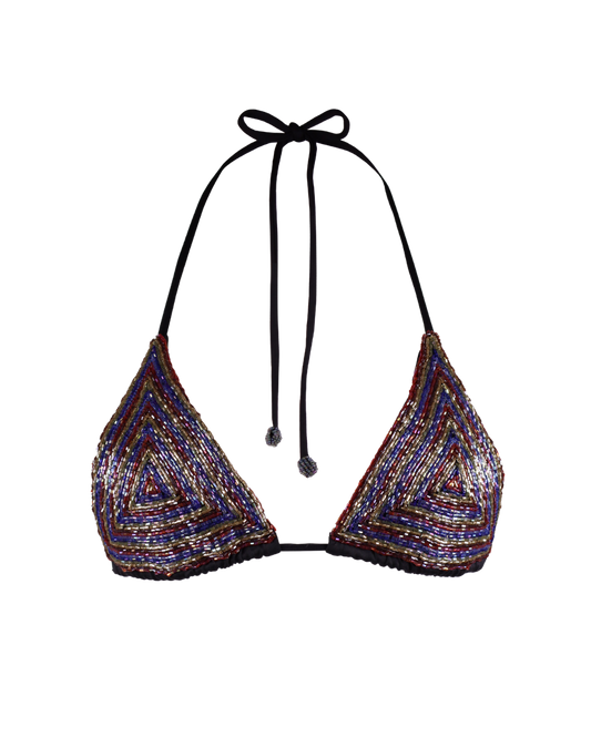 Beaded Triangle Bikini