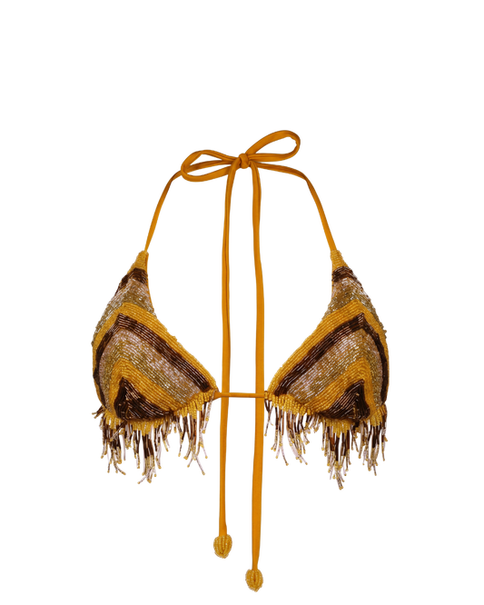 Chevron Mustard Bikini