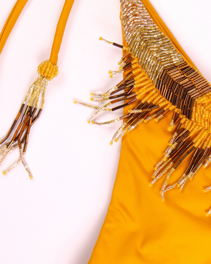 Chevron Mustard Bikini