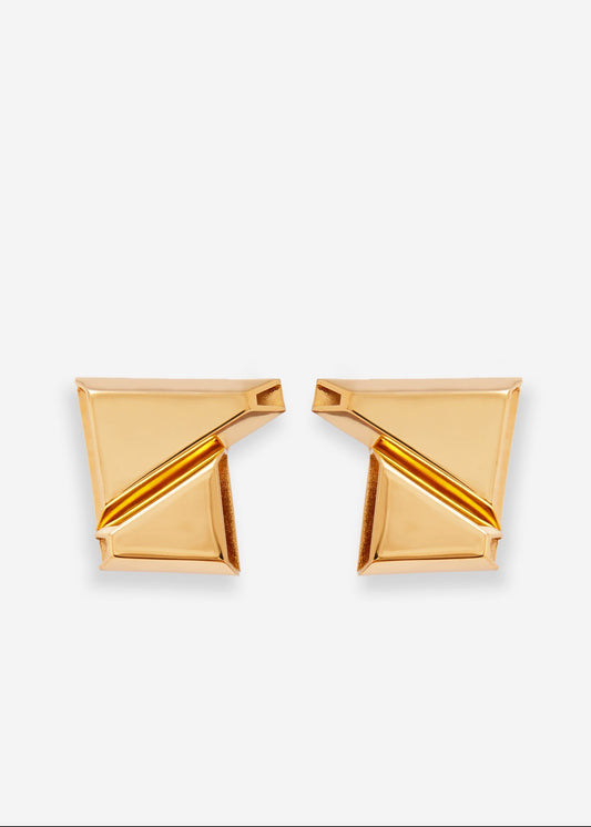 Construction Earrings Gold