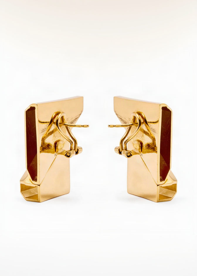 Construction Earrings Gold