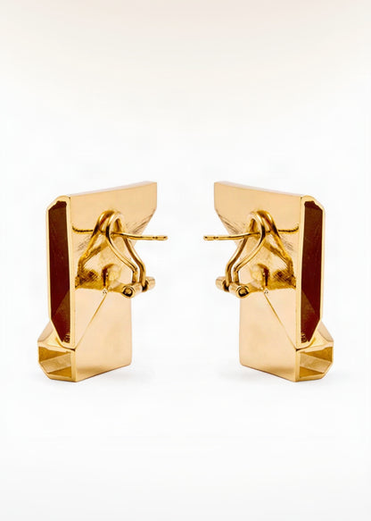 Construction Earrings Gold
