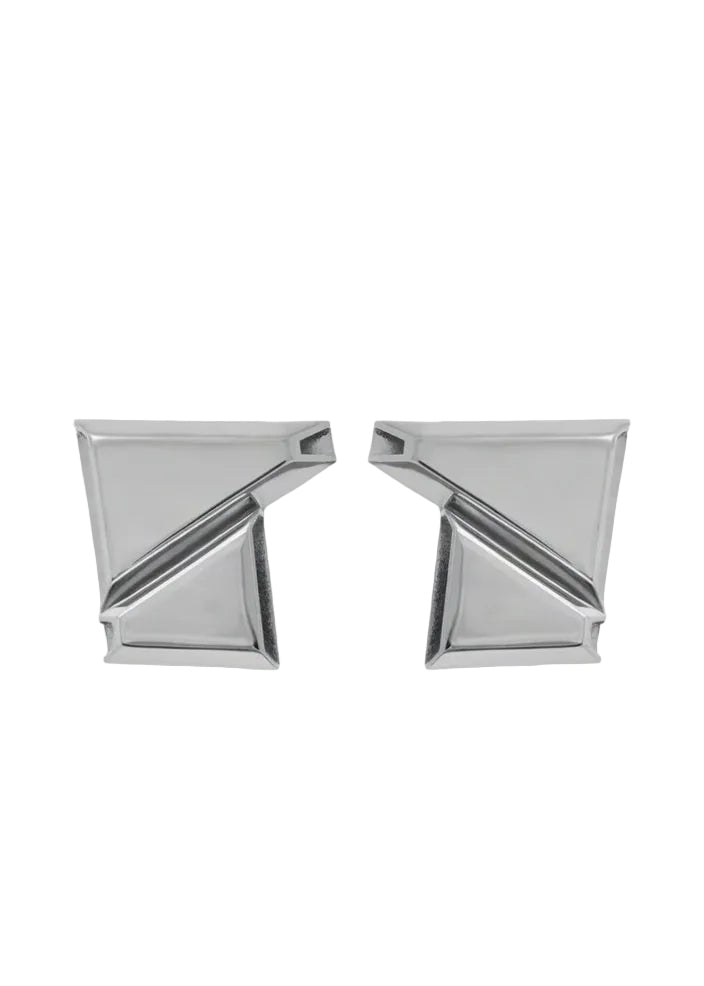 Construction Earrings Silver