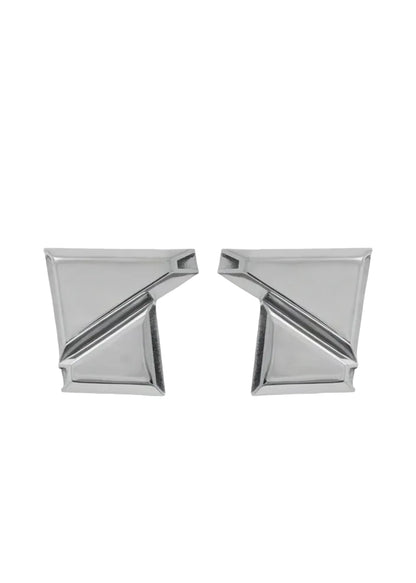 Construction Earrings Silver