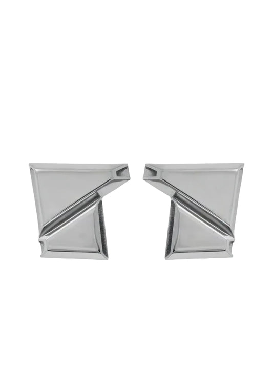 Construction Earrings Silver