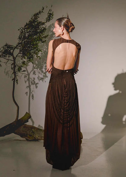 Elowen Dress Brown