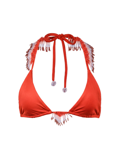 Fringes in Red Bikini