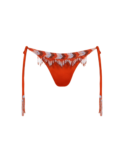 Fringes in Red Bikini
