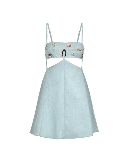Nola Mini Dress Teal