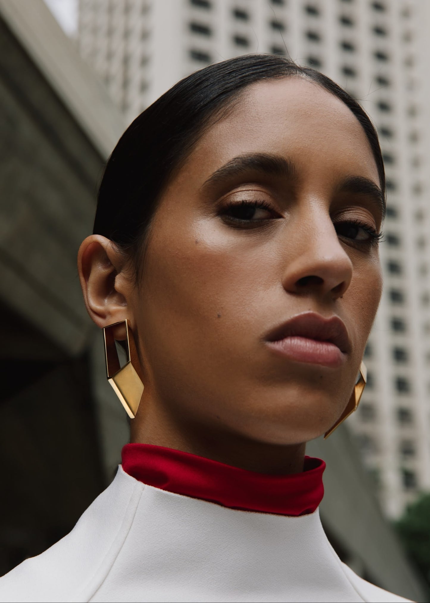 Oblique Earrings Gold