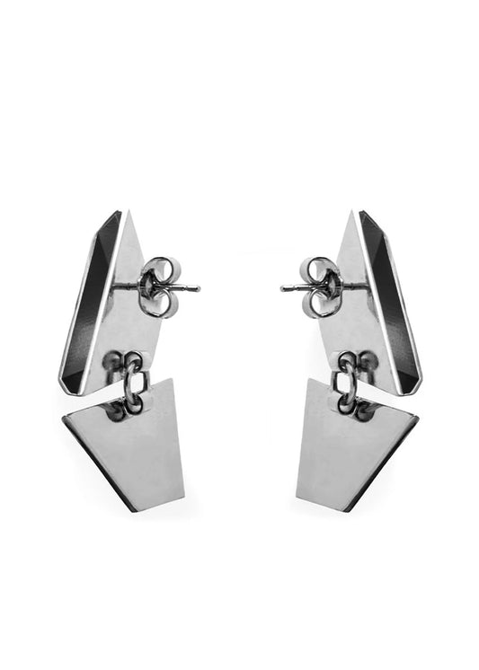 Optical Earrings Silver