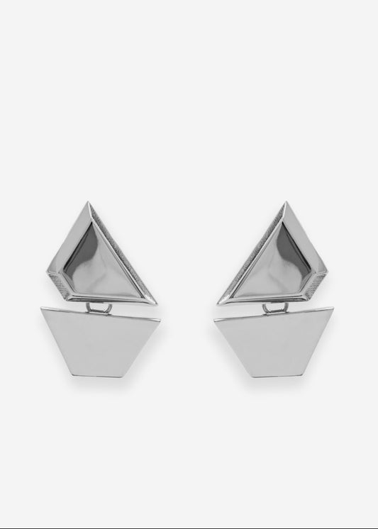 Optical Earrings Silver