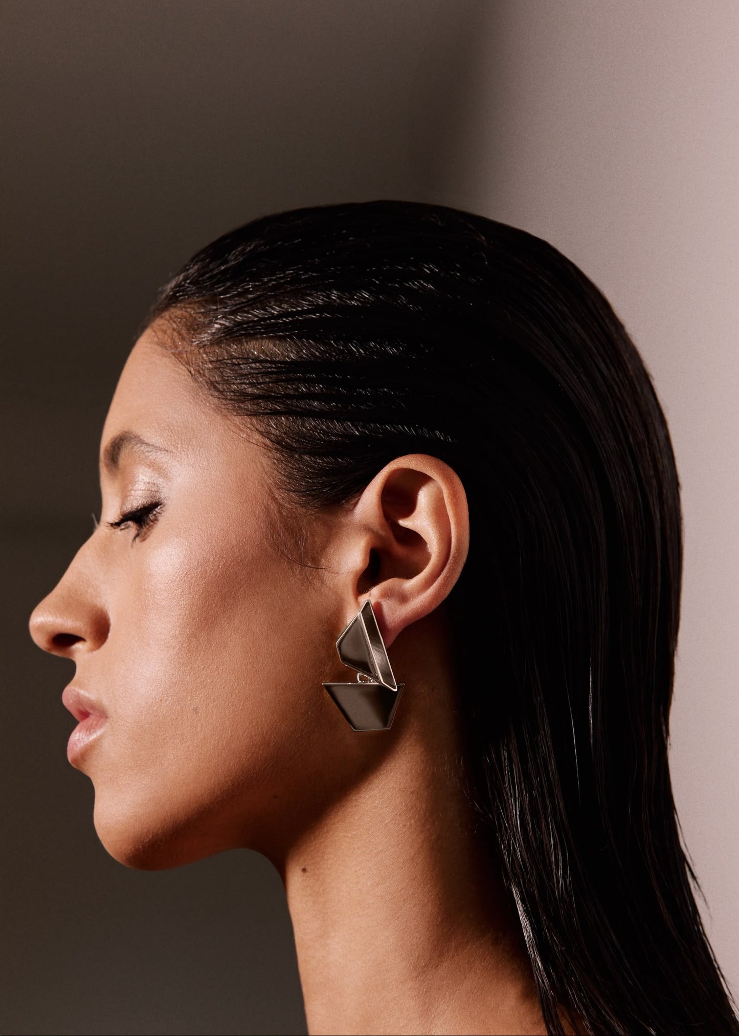 Optical Earrings Silver
