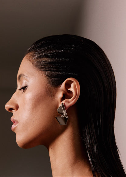 Optical Earrings Silver