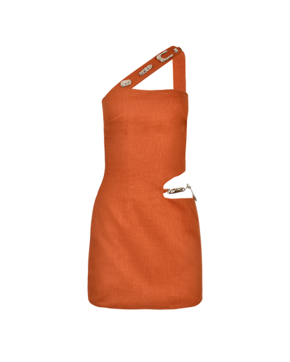 Orbia Mini Dress Terracotta