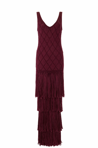 Lyra Dress Burgundy
