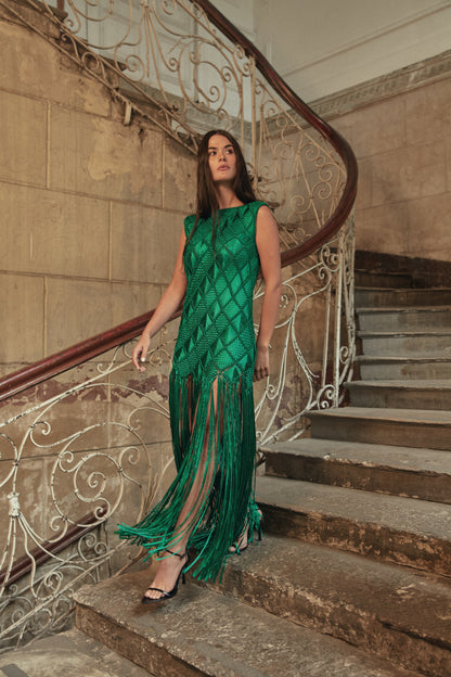 Bruna Dress Emerald Green