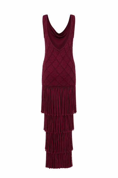 Lyra Dress Burgundy
