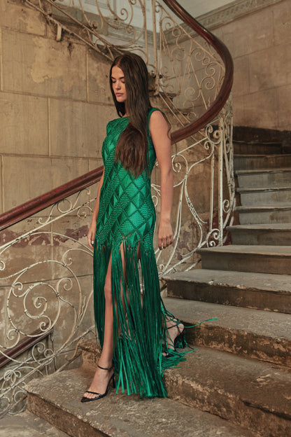Bruna Dress Emerald Green