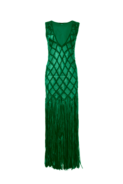 Mila Dress Emerald Green